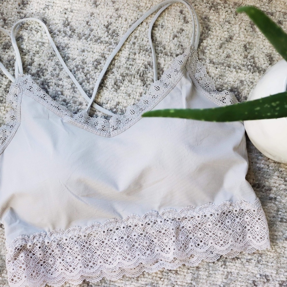 Lace Bralette - Clay